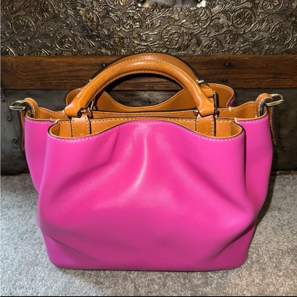 Dooney & Bourke Wexford Brenna in Magenta with strap - Picture 2 of 12
